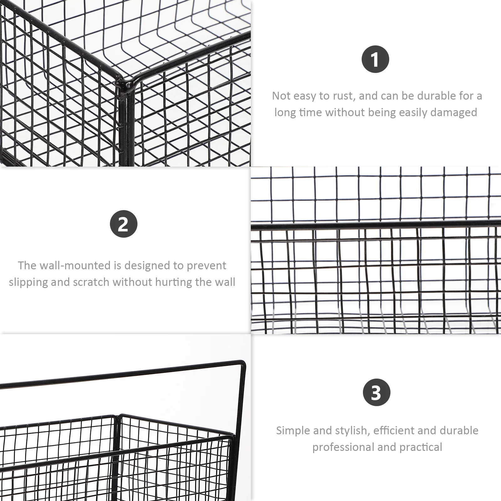 Wall-Mounted Kitchen Storage Basket Fruits Vegetable Container Iron Nail Free Design Multi-Function Organizer
Wall-Mounted Kitchen Storage Basket Fruits Vegetable Container Iron Nail Free Design Multi-Function Organizer