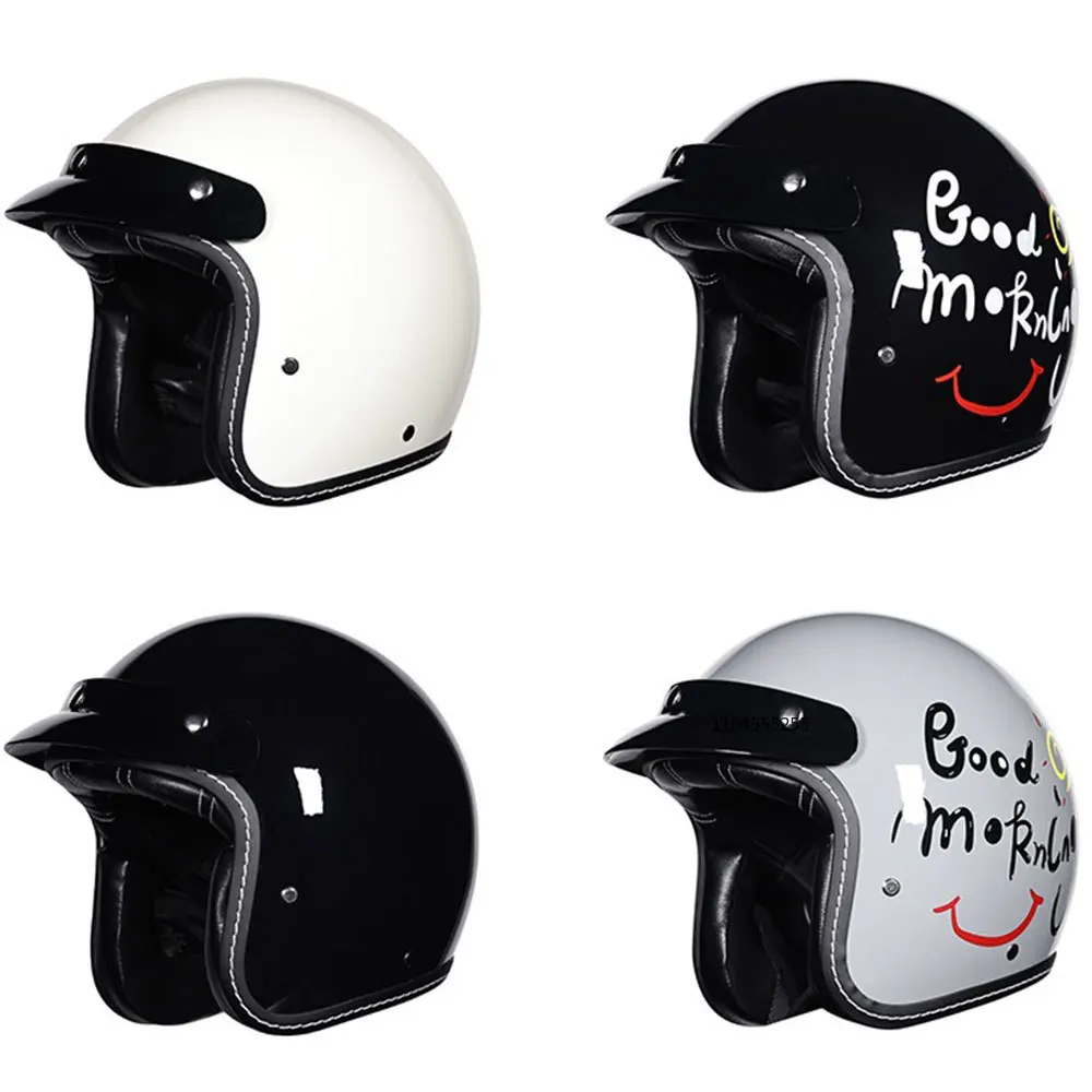 3/4 Open Face Helmet DOT Safety Protection Motorcycle Helmet Cap Women Retro Cute Semi-open Four Seasons Cross-country Helmet
3/4 Open Face Helmet DOT Safety Protection Motorcycle Helmet Cap Women Retro Cute Semi-open Four Seasons Cross-country Helmet