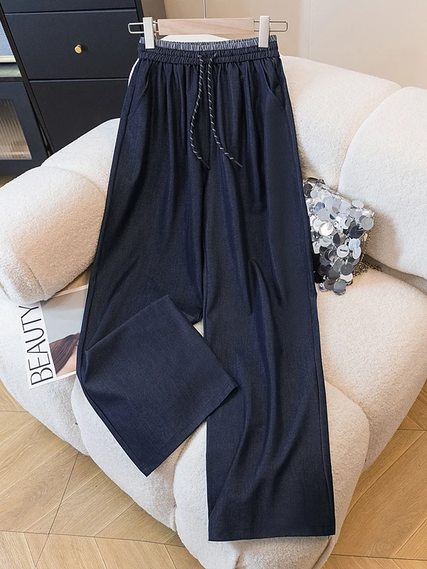 Soft Silk Wide Leg Jeans Women's Summer New Loose Fit High Waist Straight Leg Pants Comfortable Casual Trousers
Soft Silk Wide Leg Jeans Women's Summer New Loose Fit High Waist Straight Leg Pants Comfortable Casual Trousers