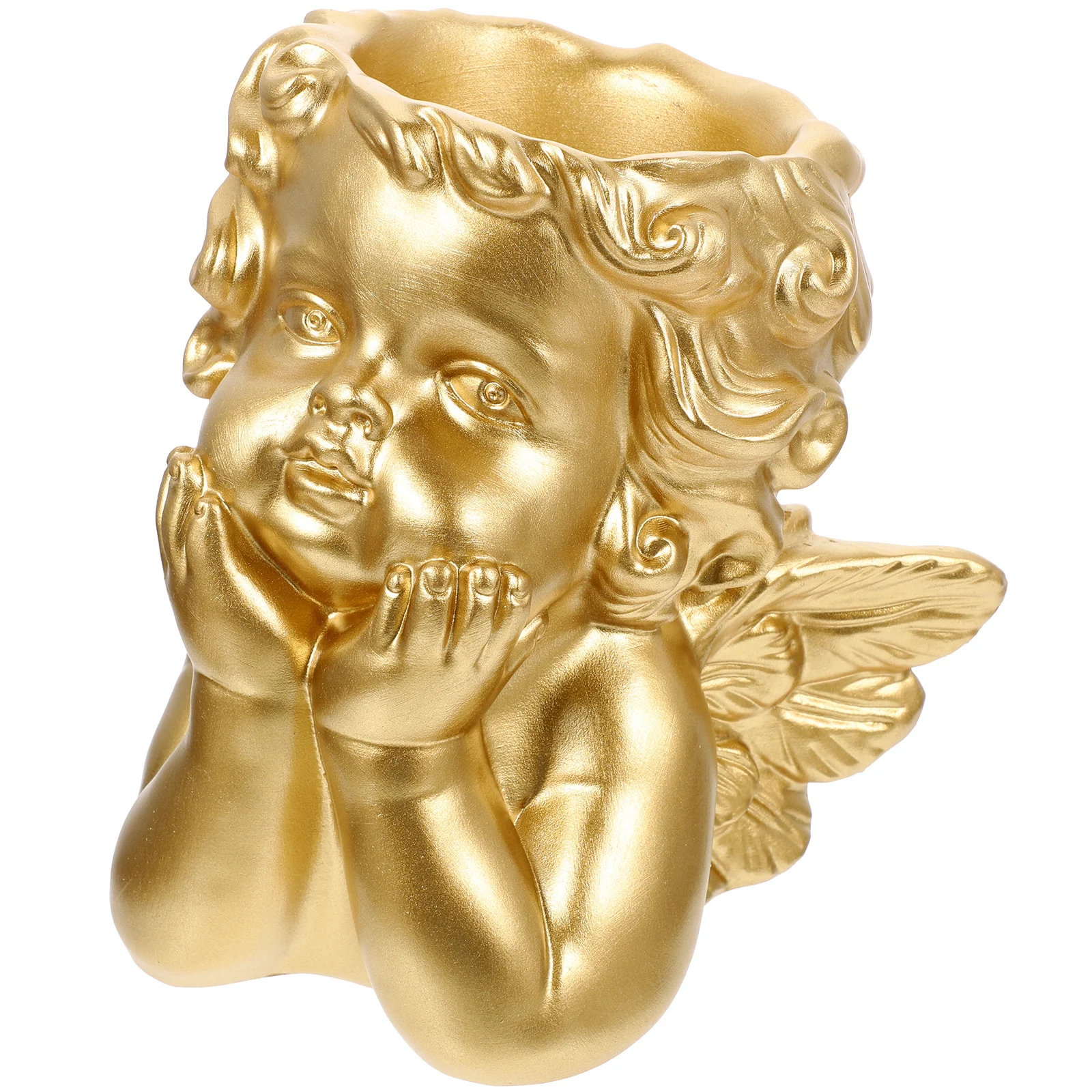 Resin Angel Decor Flower Pot Compact Planter for Plants Indoor Outdoor Garden Office Balcony Decorative Plant Container
Resin Angel Decor Flower Pot Compact Planter for Plants Indoor Outdoor Garden Office Balcony Decorative Plant Container