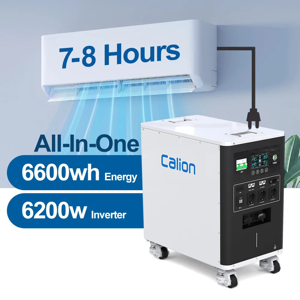 Calion 6kw 6200w Inverter Expandable Portable Rechargeable Power Station Solar Generator Solar Power Station
Calion 6kw 6200w Inverter Expandable Portable Rechargeable Power Station Solar Generator Solar Power Station