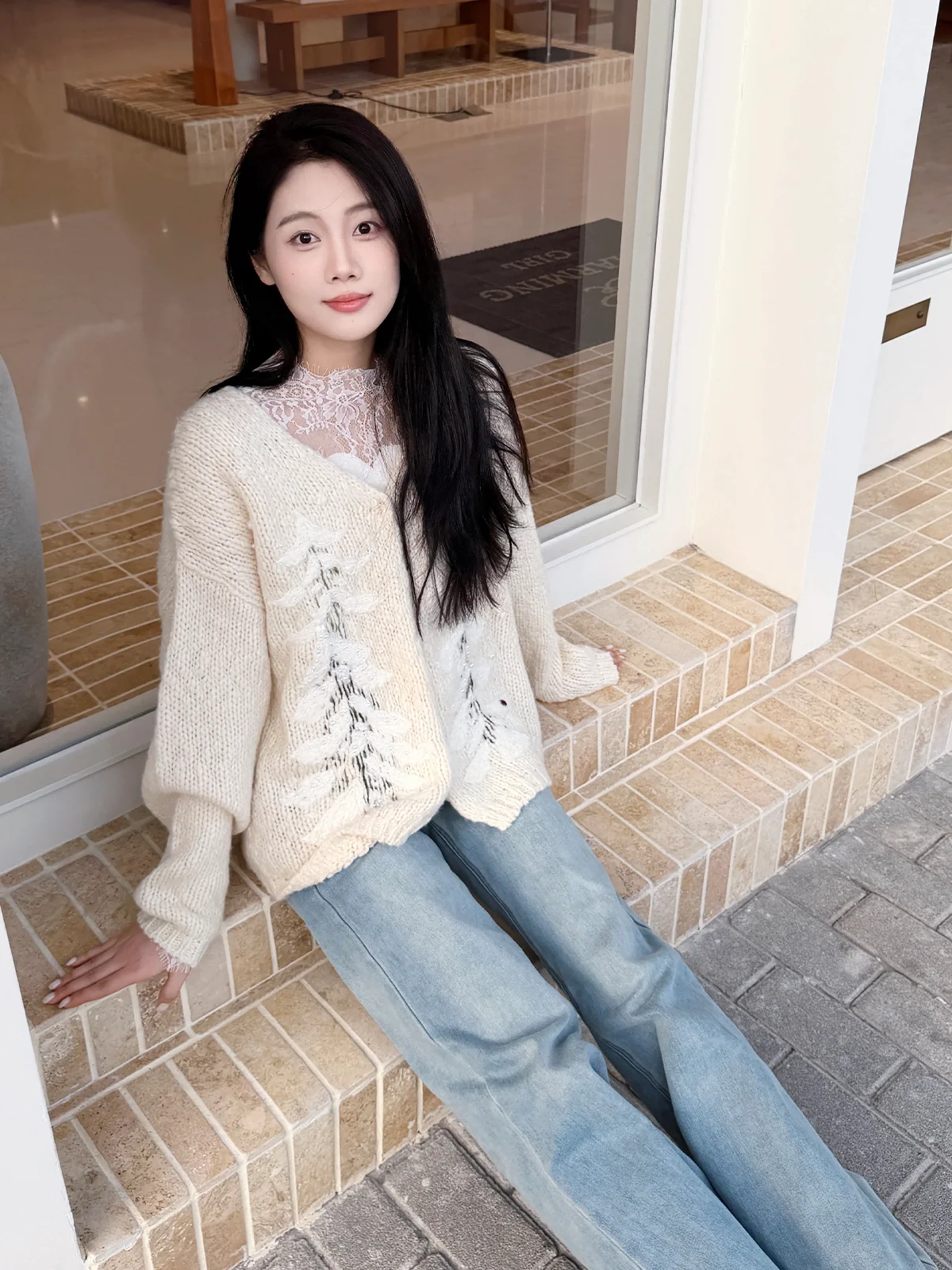 Hand Embroidered Pure Woolen Ce Knitted Sweater Women's Loose Fit Open Cardigan Sli Casual High Quali Top
Hand Embroidered Pure Woolen Ce Knitted Sweater Women's Loose Fit Open Cardigan Sli Casual High Quali Top