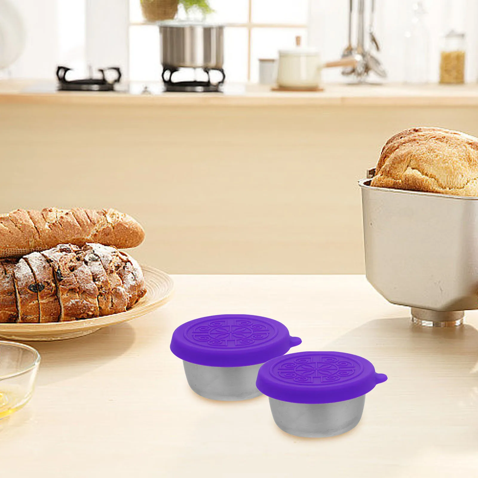 3 Pcs Stainless Steel Sauce Cup Container with Lid Travel Condiment Containers Reusable Cups Lids Dish
3 Pcs Stainless Steel Sauce Cup Container with Lid Travel Condiment Containers Reusable Cups Lids Dish