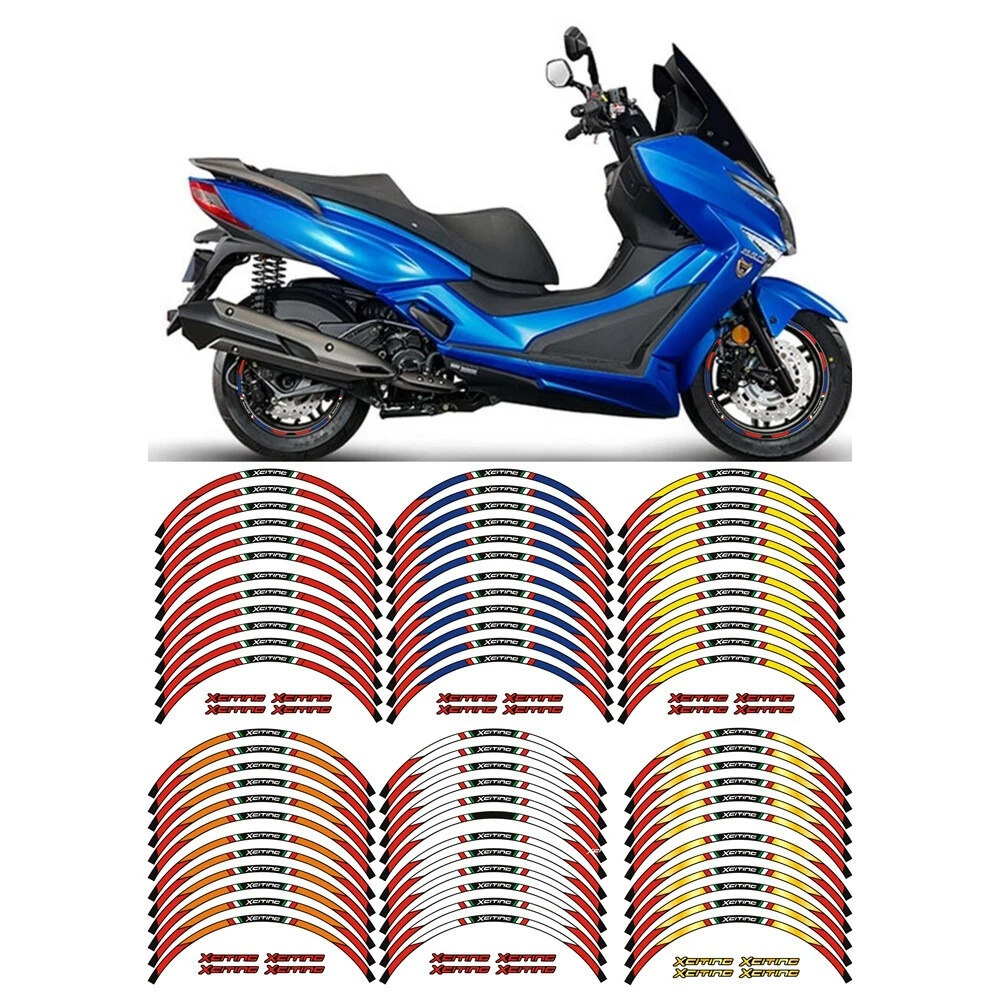 13" Full Rim Circle Decal Stripes Custom Wheel Stickers For Kymco Xciting 300 400 500 Scooter Decoration Parts
13" Full Rim Circle Decal Stripes Custom Wheel Stickers For Kymco Xciting 300 400 500 Scooter Decoration Parts