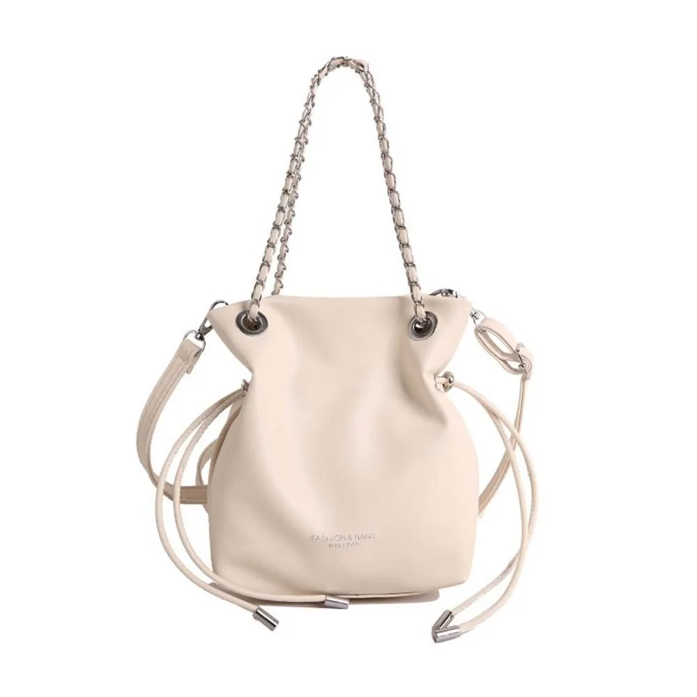 Phone Pouch Bucket Drawstring Bag Large Capacity Magnetic Buckle Leather Chain Handbag Solid Color Polyester
Phone Pouch Bucket Drawstring Bag Large Capacity Magnetic Buckle Leather Chain Handbag Solid Color Polyester