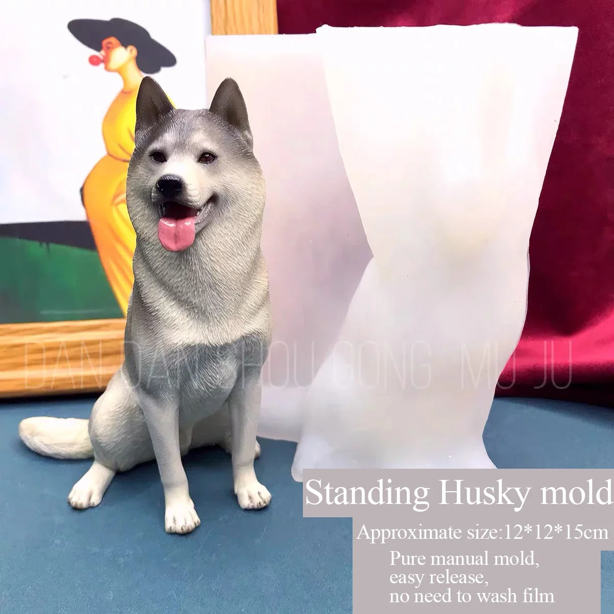 Three-Dimensional Silicone Mold for Aromatherapy Plaster, Cute Station, Husky, Manual, Drop Glue, DIY
Three-Dimensional Silicone Mold for Aromatherapy Plaster, Cute Station, Husky, Manual, Drop Glue, DIY