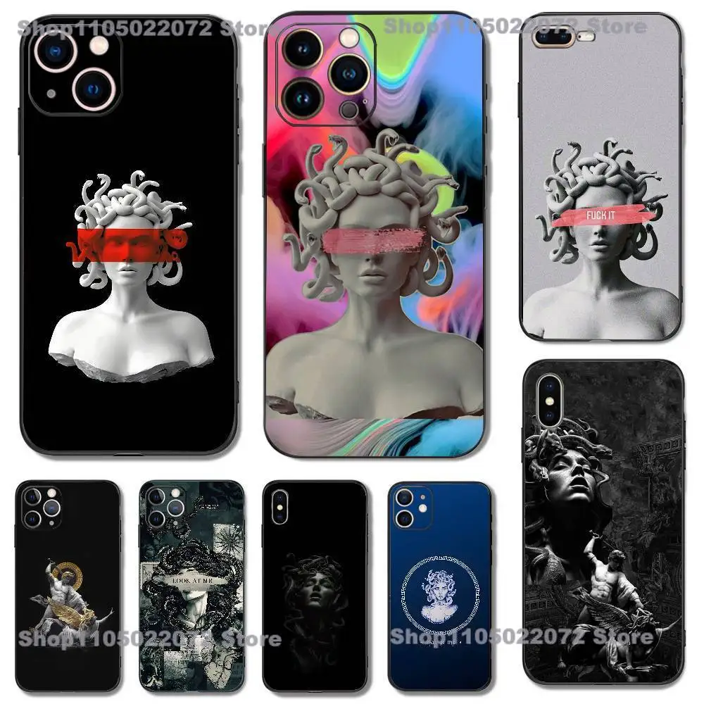 Medusa Greek Mythology Look At Me Phone Case For iPhone 17 16,15,14,13,12,11,Pro,XS,Max,XR,Plus,Mini Silicone Black Shockproof
Medusa Greek Mythology Look At Me Phone Case For iPhone 17 16,15,14,13,12,11,Pro,XS,Max,XR,Plus,Mini Silicone Black Shockproof