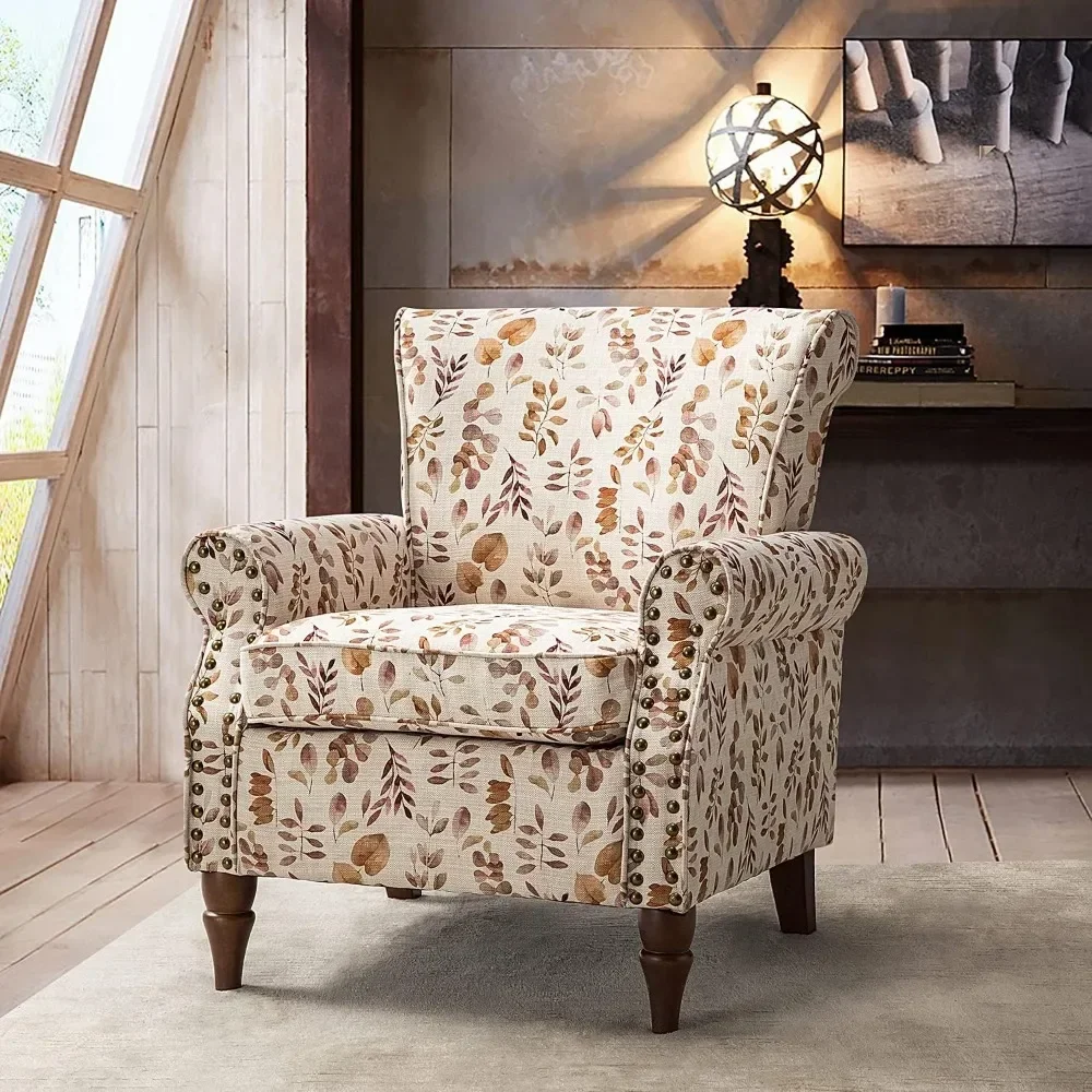 Modern Wingback Accent Chair with Wood Legs&Removable Cushion,Comfy Upholstered Armchair with Nailhead Trim, Living Room Chairs
Modern Wingback Accent Chair with Wood Legs&Removable Cushion,Comfy Upholstered Armchair with Nailhead Trim, Living Room Chairs
