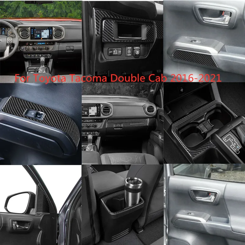 Black Carbon Fiber Protective Sticker Car Interior Decoration Cover For Toyota Tacoma Double Cab 2016-2021 Styling Accessories
Black Carbon Fiber Protective Sticker Car Interior Decoration Cover For Toyota Tacoma Double Cab 2016-2021 Styling Accessories