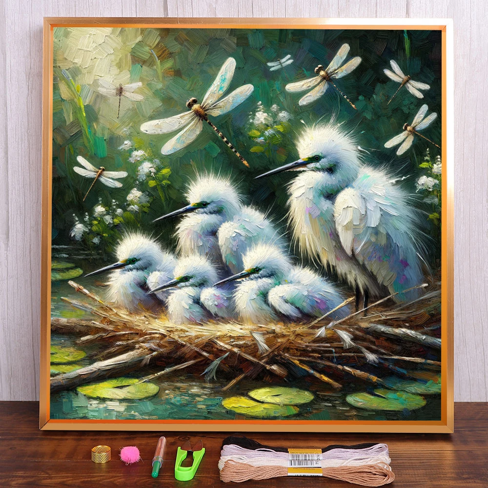 Baby Bird Printed Water-Soluble Canvas Cross-Stitch Full Kit Embroidery Sewing Craft Needlework Handmade Mulina Counted Stamped
Baby Bird Printed Water-Soluble Canvas Cross-Stitch Full Kit Embroidery Sewing Craft Needlework Handmade Mulina Counted Stamped
