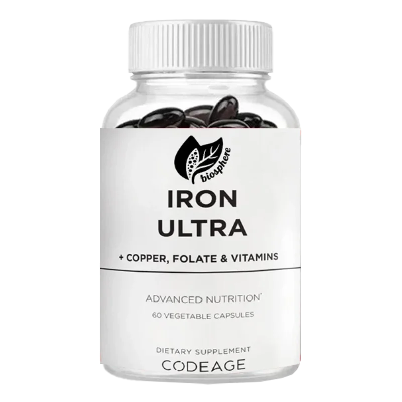 Железная супер добавка + медь, фолицинская кислота, сульфат черных витаминов - 65 миллиграмм на обслуживание, 60 капсул
Железная супер добавка + медь, фолицинская кислота, сульфат черных витаминов - 65 миллиграмм на обслуживание, 60 капсул