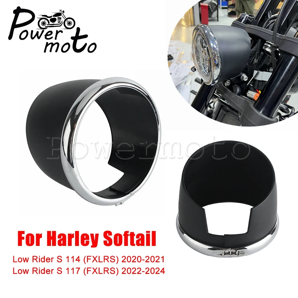 5.75" Motorcycle Front Headlamp Trim Cover Ring 2020-2024 For Harley Softail Low Rider S 114 117 FXLRS 5 3/4" Headlight Housing
5.75" Motorcycle Front Headlamp Trim Cover Ring 2020-2024 For Harley Softail Low Rider S 114 117 FXLRS 5 3/4" Headlight Housing