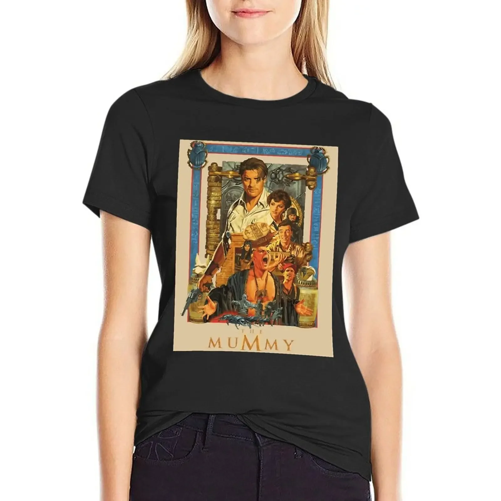 Brendan, Fraser poster- the Mummy Essential T-Shirt Short sleeve tee vintage Women tops
Brendan, Fraser poster- the Mummy Essential T-Shirt Short sleeve tee vintage Women tops