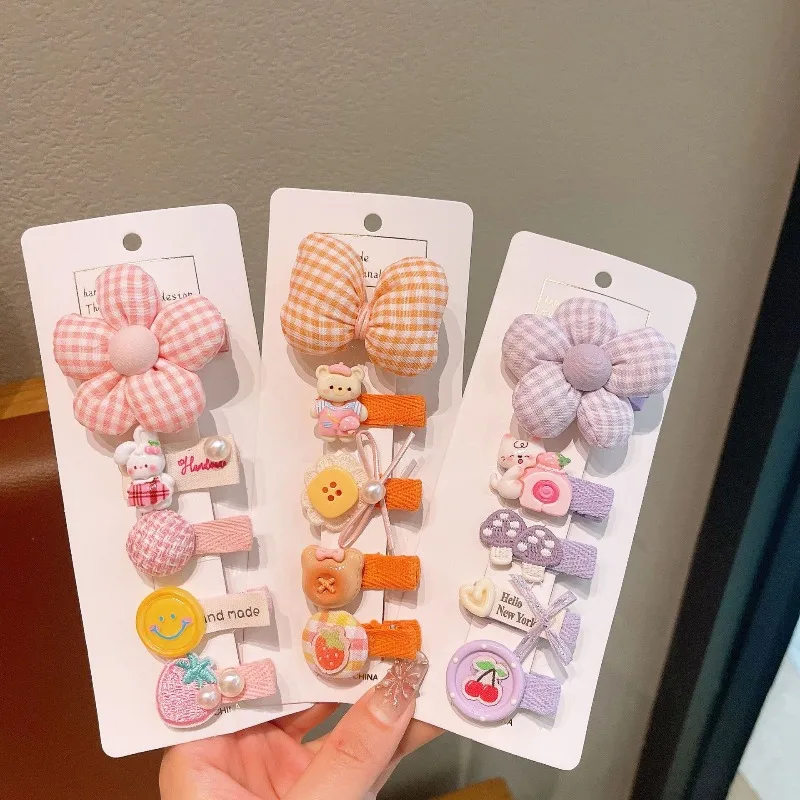 5pcs Set Plaid Bow Hair Clips - Cartoon Girl's Bang Clips - Baby Princess Style Little Girl Hair Accessories Suit Заколки
5pcs Set Plaid Bow Hair Clips - Cartoon Girl's Bang Clips - Baby Princess Style Little Girl Hair Accessories Suit Заколки