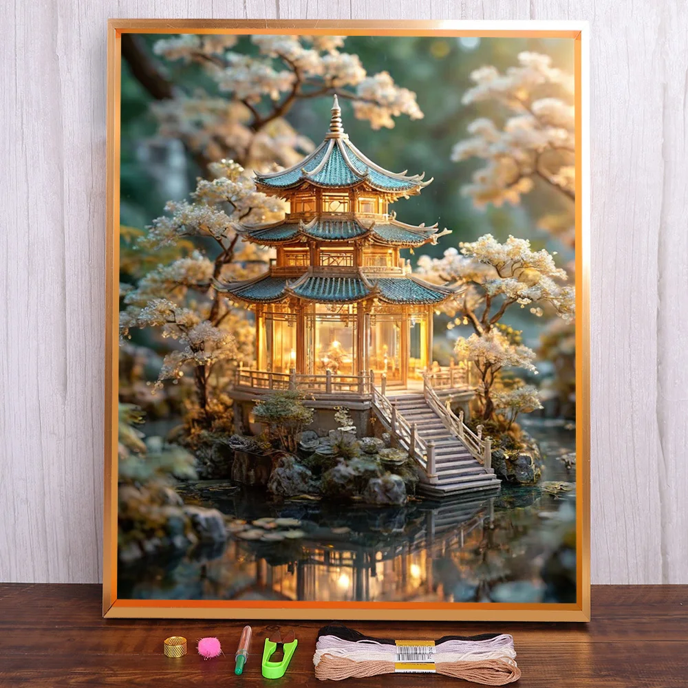 Scenery Fantasy Tower Printed Canvas Cross Stitch Set Embroidery Handicraft Hobby Sewing Handiwork Room Decor Promotions Gift
Scenery Fantasy Tower Printed Canvas Cross Stitch Set Embroidery Handicraft Hobby Sewing Handiwork Room Decor Promotions Gift