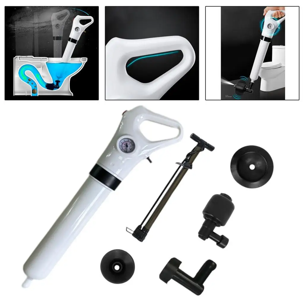 Toilet Air Pressure Plunger Pump Kits for Bathtub Shower Pneumatic Dredger
Toilet Air Pressure Plunger Pump Kits for Bathtub Shower Pneumatic Dredger