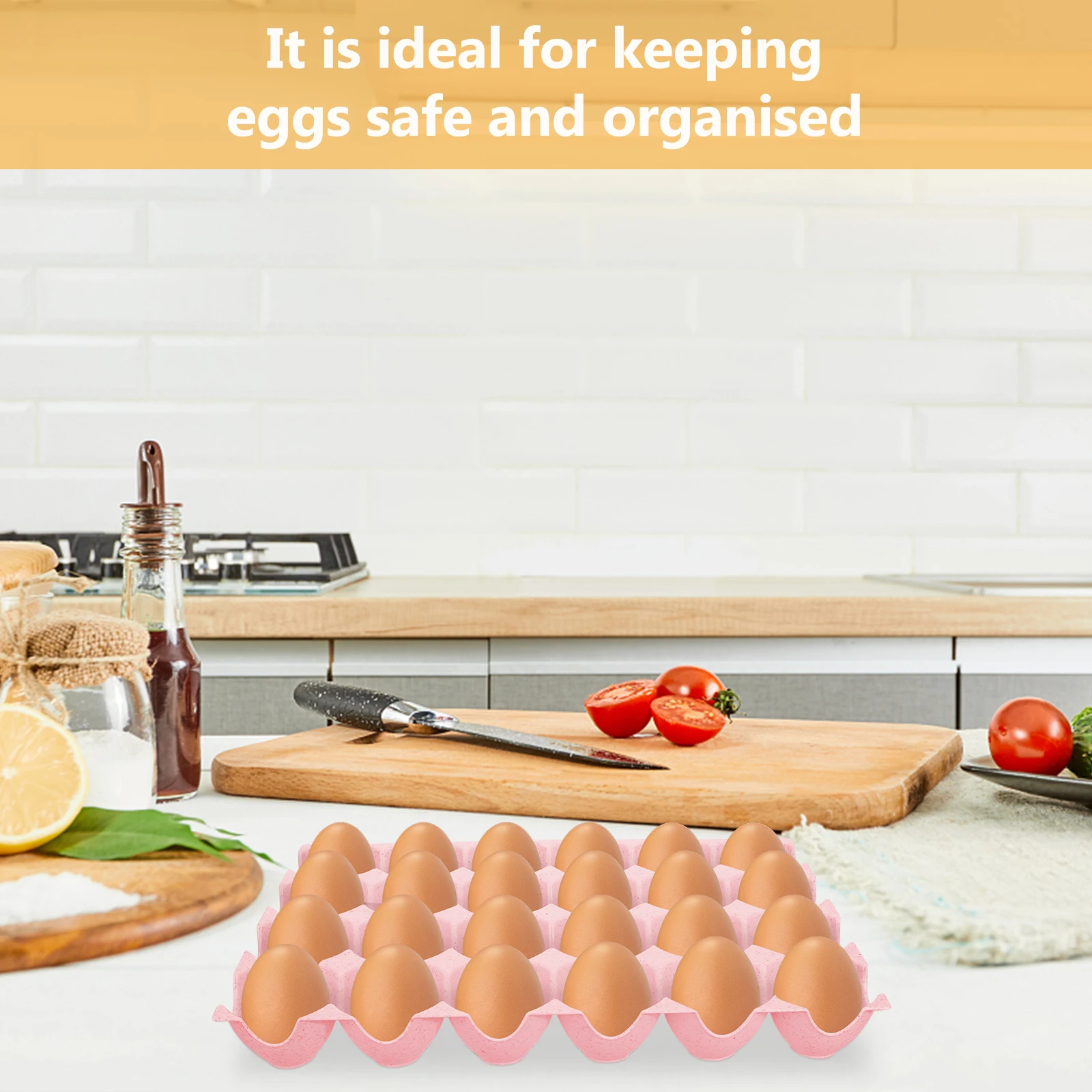 2Pcs Wheat Fiber Egg Cartons for Fresh Eggs Storage Suitable Size Stackable Layers Safe Secure No Burrs Refrigerator
2Pcs Wheat Fiber Egg Cartons for Fresh Eggs Storage Suitable Size Stackable Layers Safe Secure No Burrs Refrigerator