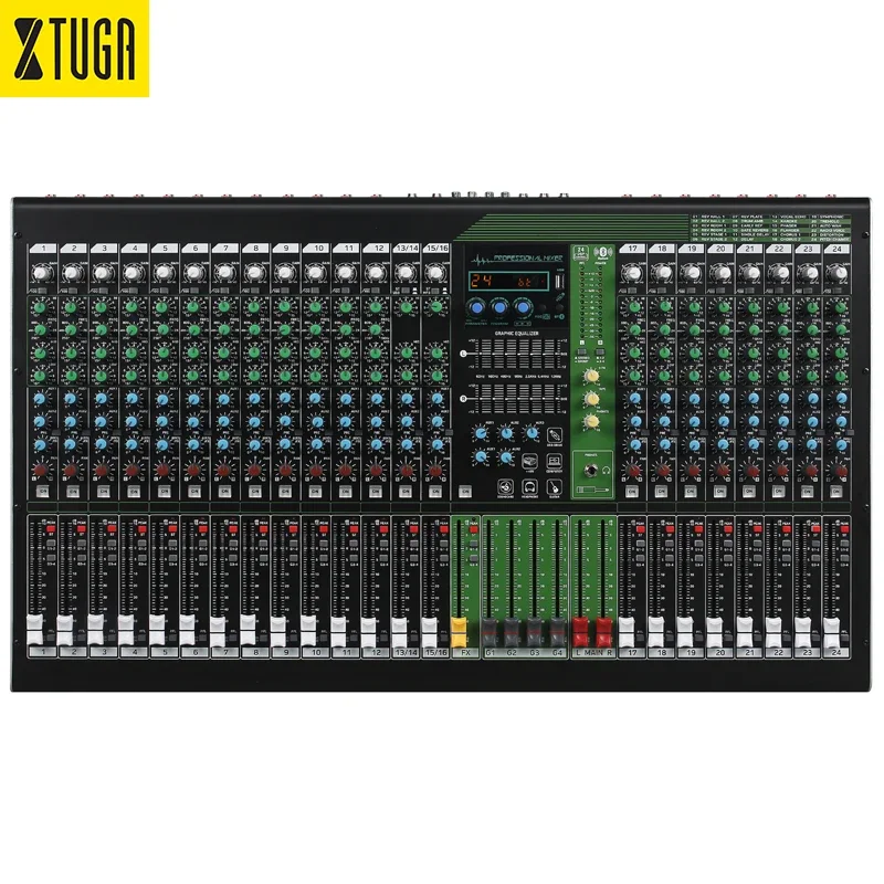 Xtuga New Arrivals QMX Series Professional Audio Mixer 24 Channel Analog Mixing Cnsole With Dual equalization
Xtuga New Arrivals QMX Series Professional Audio Mixer 24 Channel Analog Mixing Cnsole With Dual equalization