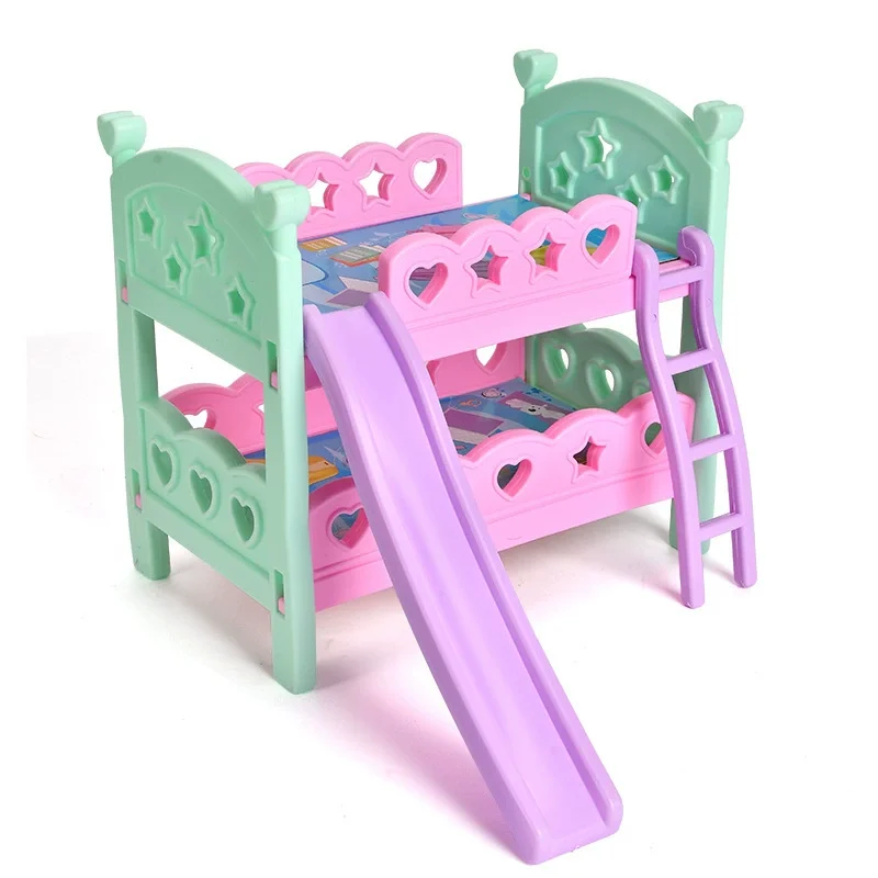 Miniature Bed For Dolls Kids Toys 12 Inch Doll Furniture Double Layer Bed Funny Toy Boy And Girl' Birthday Present DIY Play Toys
Miniature Bed For Dolls Kids Toys 12 Inch Doll Furniture Double Layer Bed Funny Toy Boy And Girl' Birthday Present DIY Play Toys
