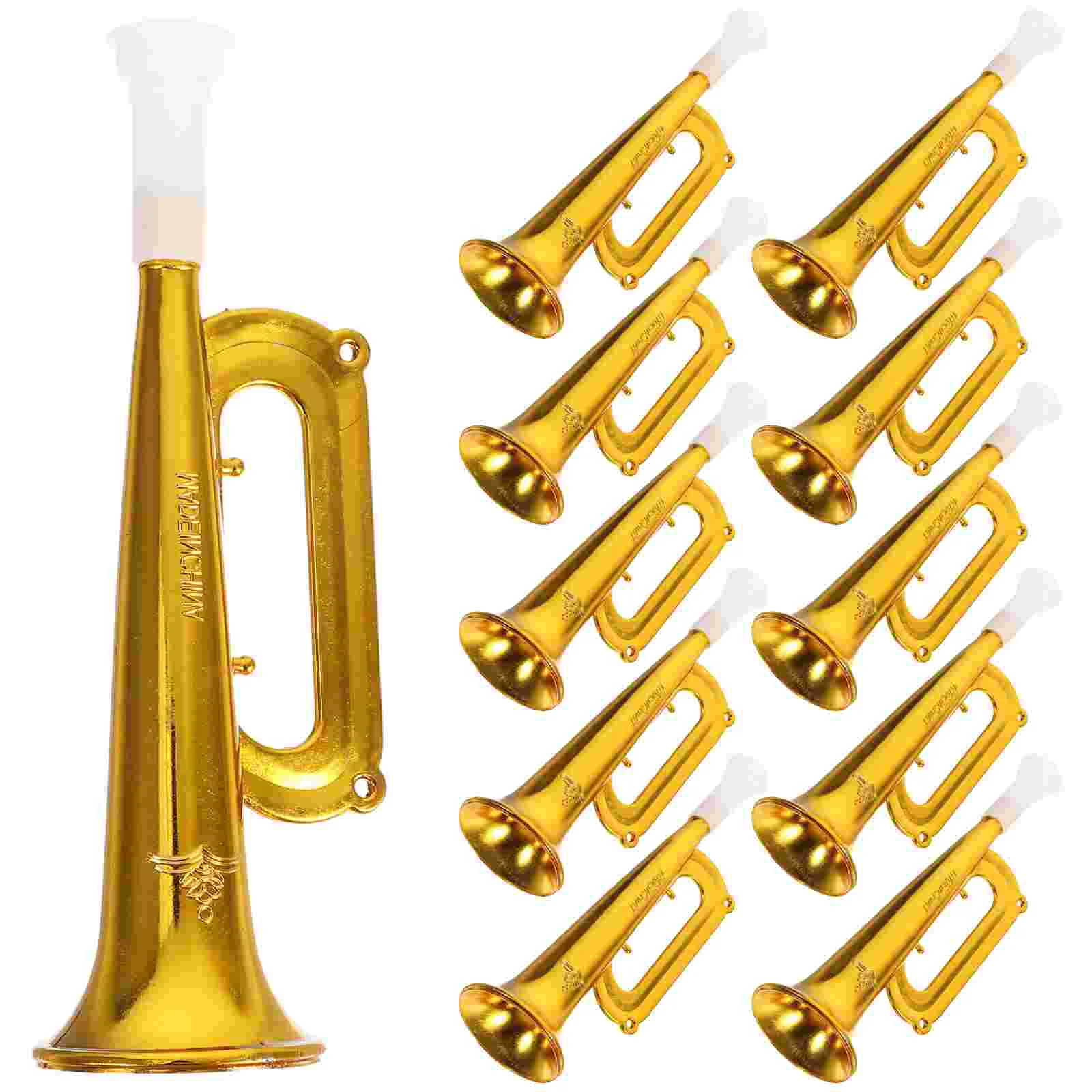 12pcs Plastic Trumpet Noise Maker Kids Toys Cheerleader Football Match Cheering Props Birthday Party Favor Gift (Golden)
12pcs Plastic Trumpet Noise Maker Kids Toys Cheerleader Football Match Cheering Props Birthday Party Favor Gift (Golden)
