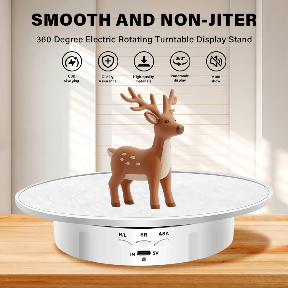 200mm 3 Speeds Photography Rotating Display Stand 360 Electric Rotating Product Display Turntable For Video Shooting
200mm 3 Speeds Photography Rotating Display Stand 360 Electric Rotating Product Display Turntable For Video Shooting