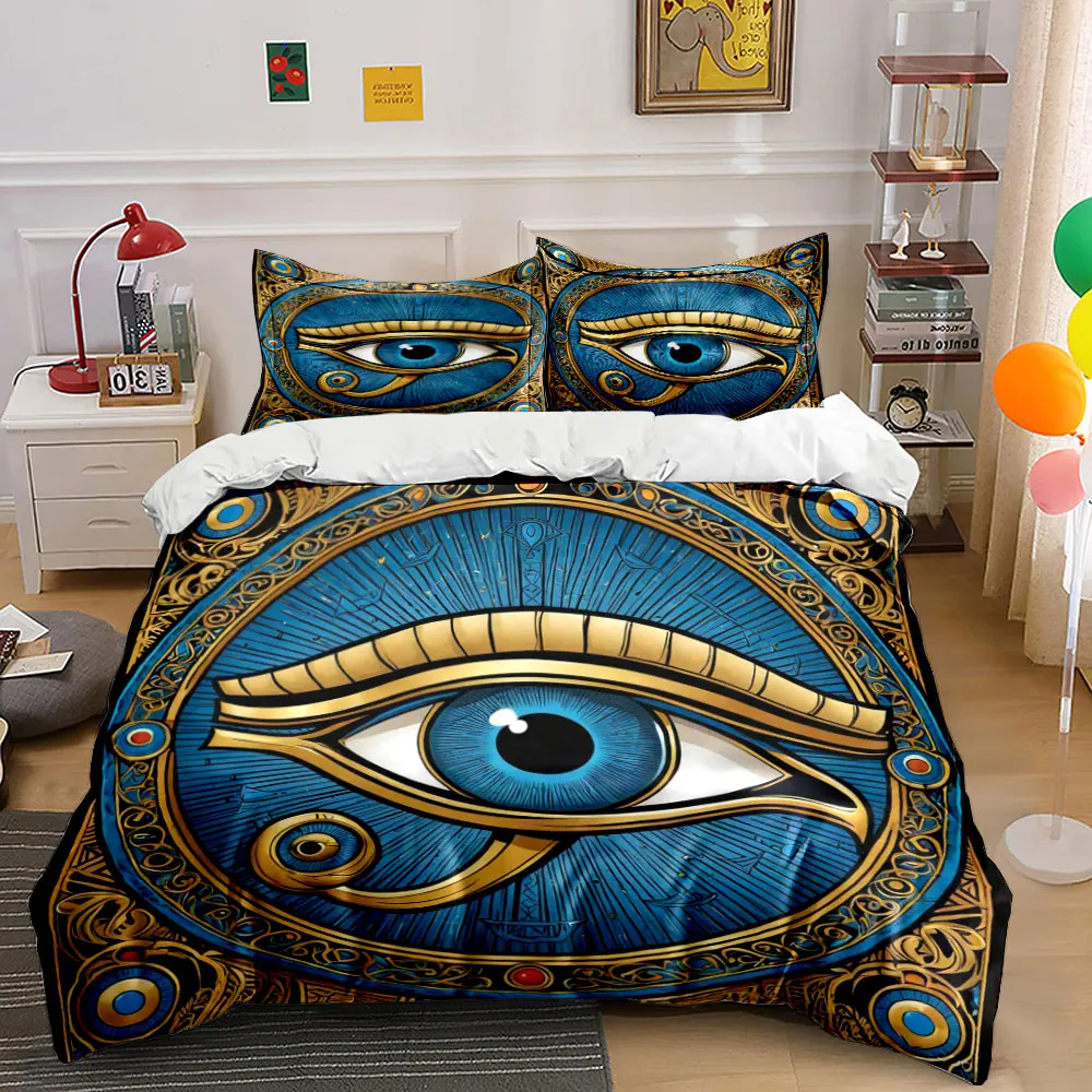 3pcs Egyptian Blue Eyes bedding Set,King Queen Style Bedding,Bedroom GuestRoom Quilt Decor,Gift (1 Duvet Cover+2 Pillowcases)
3pcs Egyptian Blue Eyes bedding Set,King Queen Style Bedding,Bedroom GuestRoom Quilt Decor,Gift (1 Duvet Cover+2 Pillowcases)