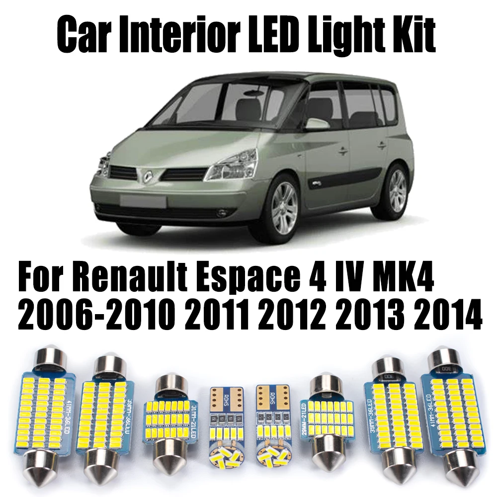 14 шт. Canbus багажник солнцезащитный козырек для Renault Espace 4 IV MK4 2006-2010 2011 2012 2013 2014 автомобильный светодиодный комплект внутреннего потолочного освещения
14 шт. Canbus багажник солнцезащитный козырек для Renault Espace 4 IV MK4 2006-2010 2011 2012 2013 2014 автомобильный светодиодный комплект внутреннего потолочного освещения