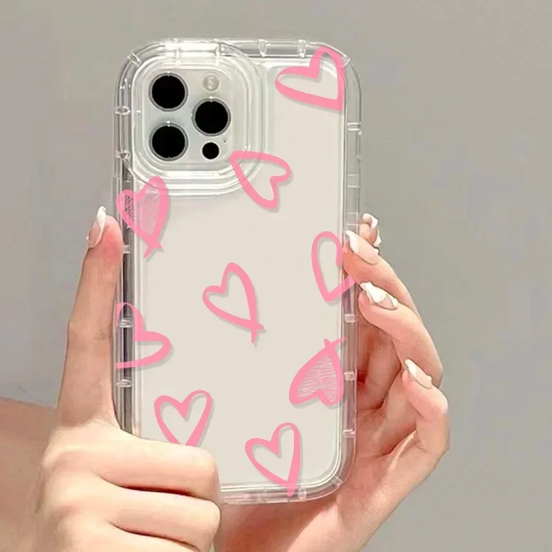 Pink Love Heart Phone Case For iPhone 11 Case iPhone 15 14 Pro 12 13 Pro Max XR X XS 6 7 8 Plus SE Shockproof Bumper Soft Cover
Pink Love Heart Phone Case For iPhone 11 Case iPhone 15 14 Pro 12 13 Pro Max XR X XS 6 7 8 Plus SE Shockproof Bumper Soft Cover