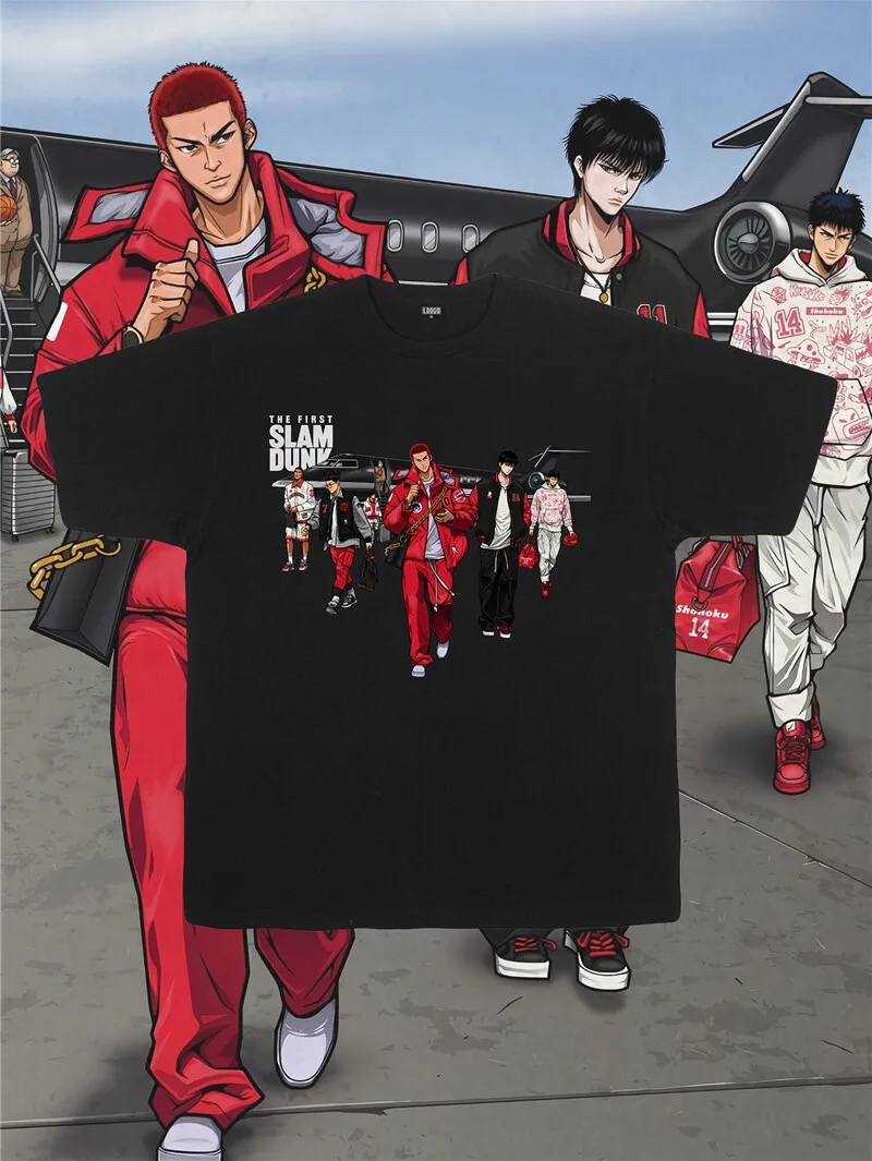 Japanese anime and basketball master, all staff short sleeved T-shirt for men, summer fashion label, loose cotton for men
Japanese anime and basketball master, all staff short sleeved T-shirt for men, summer fashion label, loose cotton for men