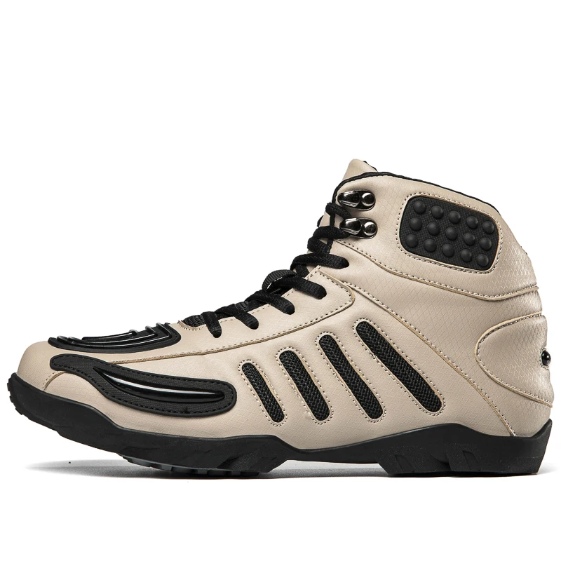Motorcycle protective riding boot men high top off-road fashion anti slip breathable travel equipment cycling shoes four seasons
Motorcycle protective riding boot men high top off-road fashion anti slip breathable travel equipment cycling shoes four seasons