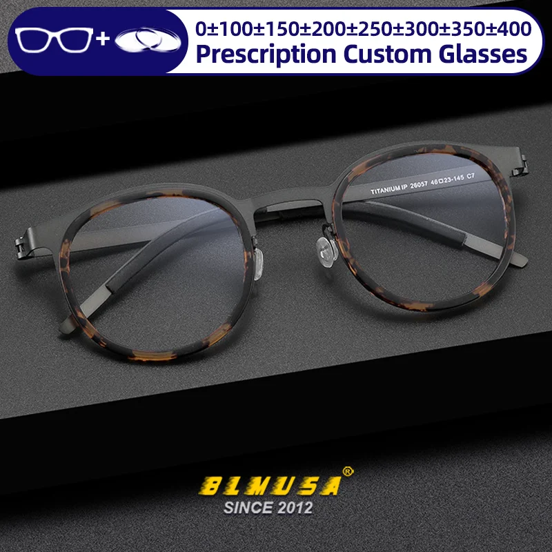 BLMUSA Ultralight Pure Titanium Business Anti Blue Light Glasses Men Optical Myopia Prescription Reading Computer Work Eyeware
BLMUSA Ultralight Pure Titanium Business Anti Blue Light Glasses Men Optical Myopia Prescription Reading Computer Work Eyeware