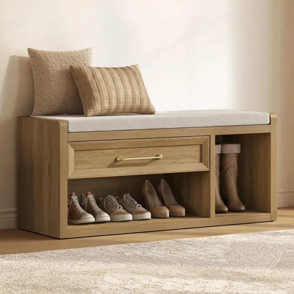 Shoe Bench with Storage, 43.3 Extra Wide Farmhouse Entryway Bench with Cushion, Drawer amp Tall Boot Shelf, 18.9 Comfort Height
Shoe Bench with Storage, 43.3 Extra Wide Farmhouse Entryway Bench with Cushion, Drawer amp Tall Boot Shelf, 18.9 Comfort Height