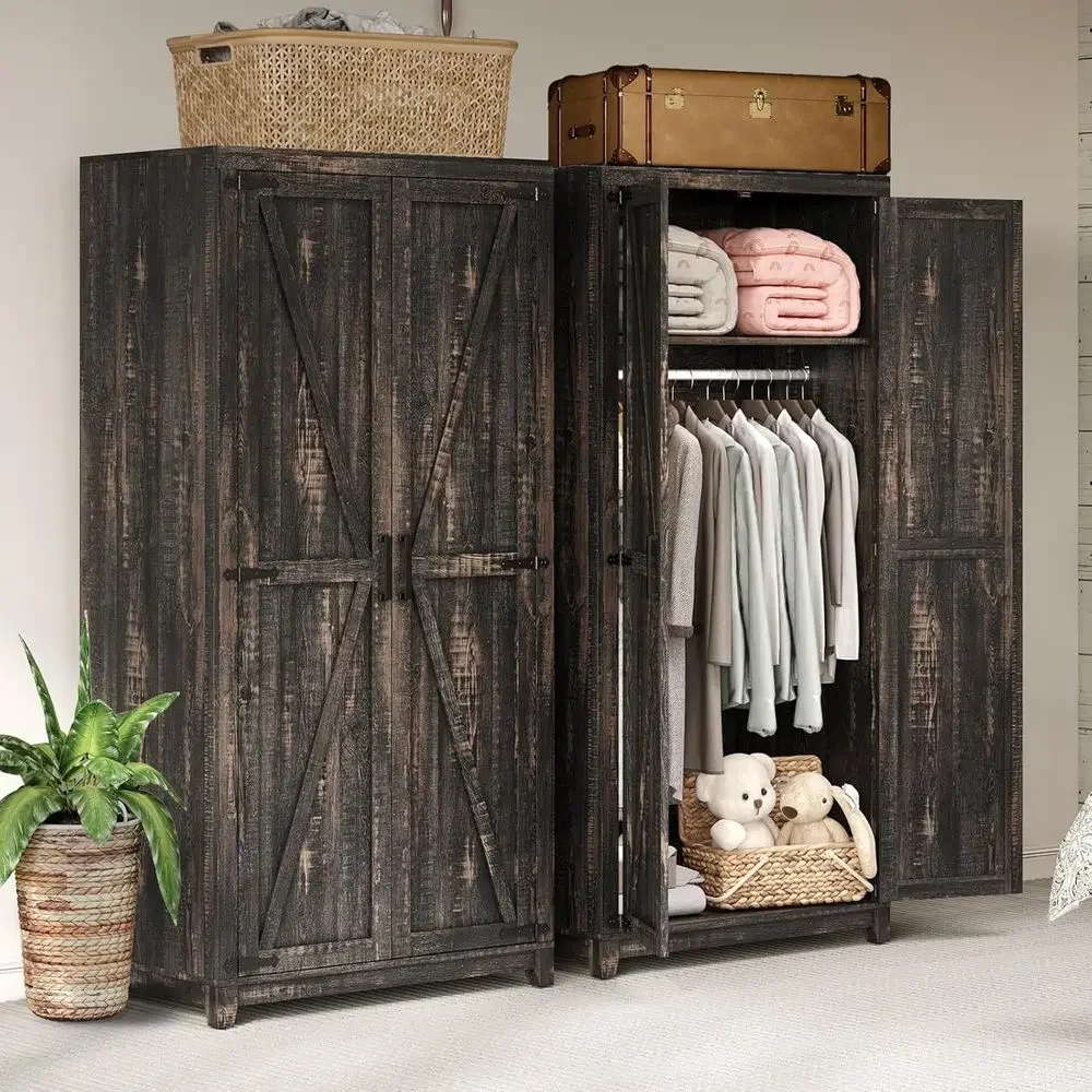 Special OfferSet O 2 Armhouse Armoire Wardrobe Closet With 2 Barn Do, 71'' Storage Cabinet With Shel & Hanging Rod, Tile Clothin
Special OfferSet O 2 Armhouse Armoire Wardrobe Closet With 2 Barn Do, 71'' Storage Cabinet With Shel & Hanging Rod, Tile Clothin