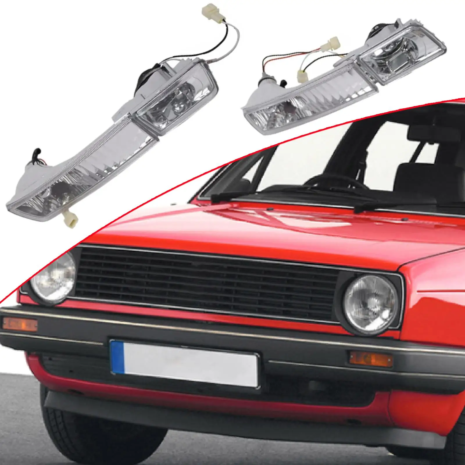 2Pcs Front Bumper Fog Light Wear Resistant Accessories Professional Stable Performance 1HM941778 for VW Golf MK3 1993-1998
2Pcs Front Bumper Fog Light Wear Resistant Accessories Professional Stable Performance 1HM941778 for VW Golf MK3 1993-1998