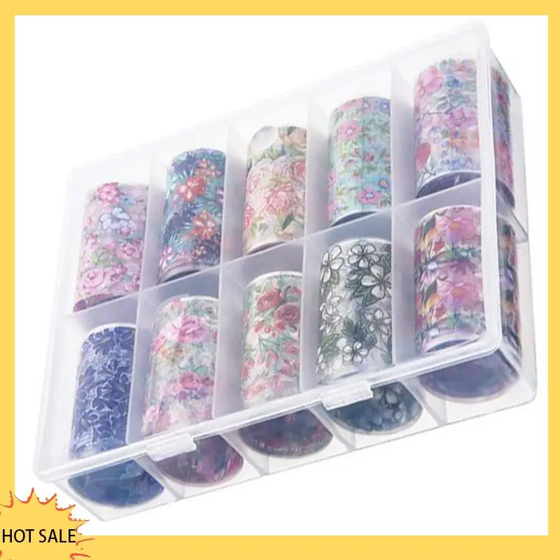 A66Z Красочные ботанические обертывания для ногтей — 1 коробка/10 рулонов наклеек с цветочным принтом, наклейки в стиле звезд для дизайна ногтей 
A66Z Красочные ботанические обертывания для ногтей — 1 коробка/10 рулонов наклеек с цветочным принтом, наклейки в стиле звезд для дизайна ногтей