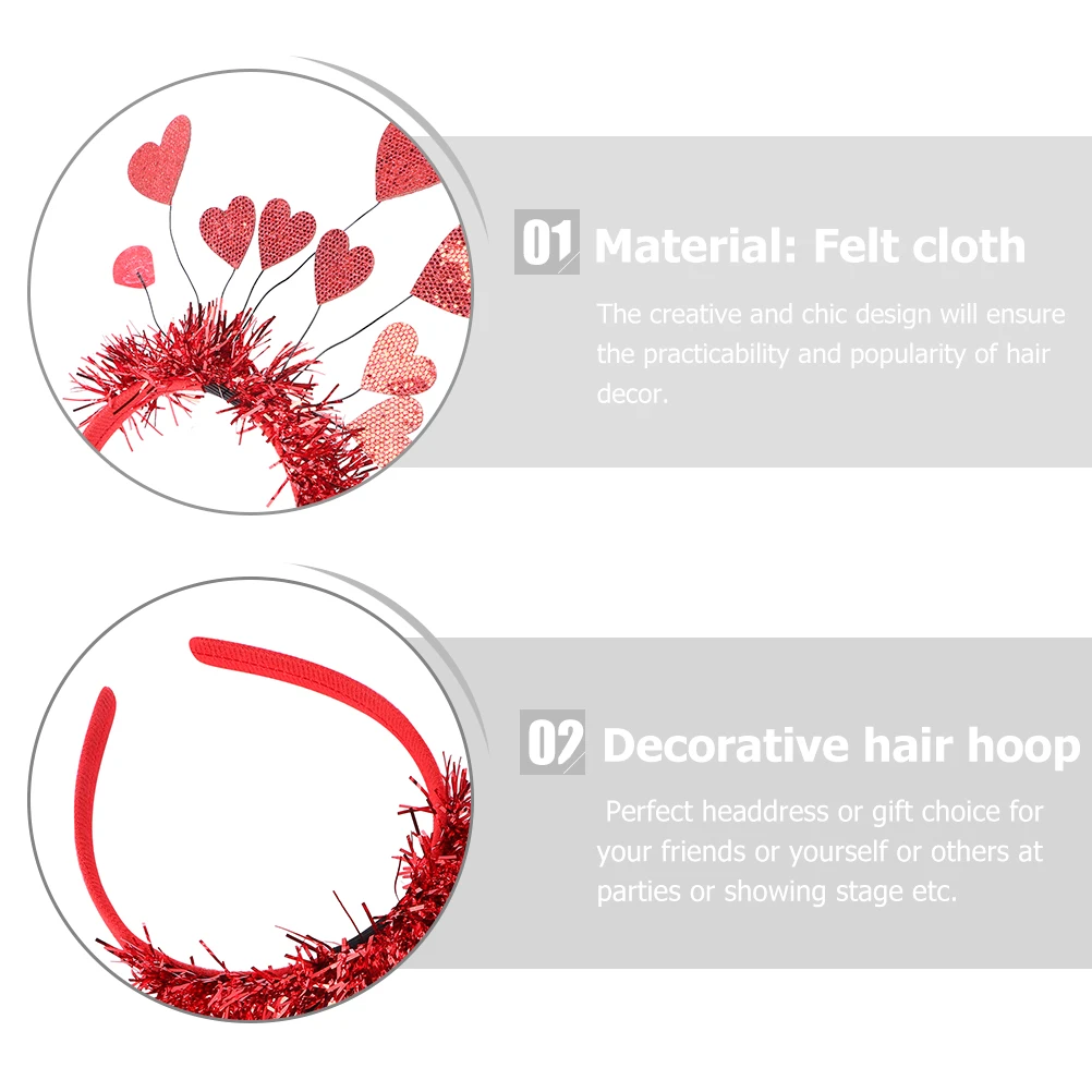 2Pcs Heart Shaped Headb s Felt Cloth Lightweight Accessory for Valentines Day Party Cosplay Birthday Christmas New Year Gifts
2Pcs Heart Shaped Headb s Felt Cloth Lightweight Accessory for Valentines Day Party Cosplay Birthday Christmas New Year Gifts