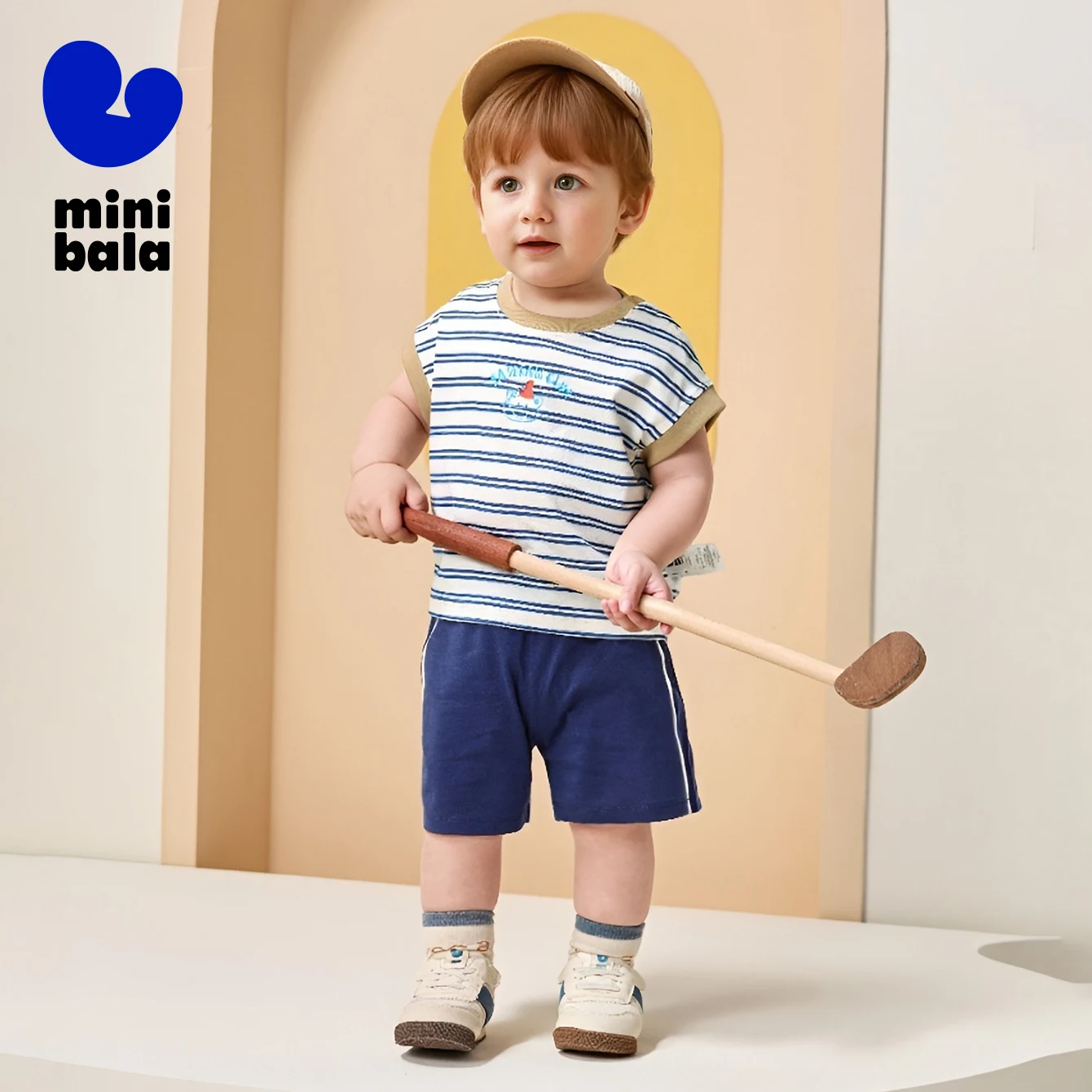 Mini Bala Short Sleeve Set Boys and Girls Baby Summer Short Sleeve Shorts 2-Pack for Casual Play
Mini Bala Short Sleeve Set Boys and Girls Baby Summer Short Sleeve Shorts 2-Pack for Casual Play
