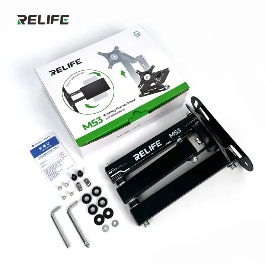 Крепление для монитора RELIFE MS3, сверхмощное, 15 кг, 360 градусов ° Поворотный кронштейн с полным движением для экрана 14-27 дюймов VESA 75x75 100x100 Настольное настенное крепление 
Крепление для монитора RELIFE MS3, сверхмощное, 15 кг, 360 градусов ° Поворотный кронштейн с полным движением для экрана 14-27 дюймов VESA 75x75 100x100 Настольное настенное крепление