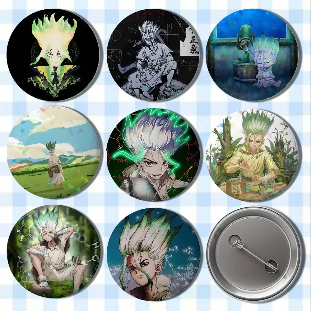 Dr S-Stone Ishigami Senku Badges Button Round Creative Pin Brooch Badge Bag Decor Accessories Fans Collect Friends Gifts
Dr S-Stone Ishigami Senku Badges Button Round Creative Pin Brooch Badge Bag Decor Accessories Fans Collect Friends Gifts