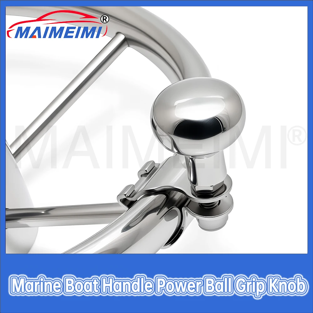 360 Degree Rotation Metal Bearing Power Handle Ball Shaped Stainless Turning Steering Wheel Booster Spinner Knob Boat Accessorie
360 Degree Rotation Metal Bearing Power Handle Ball Shaped Stainless Turning Steering Wheel Booster Spinner Knob Boat Accessorie