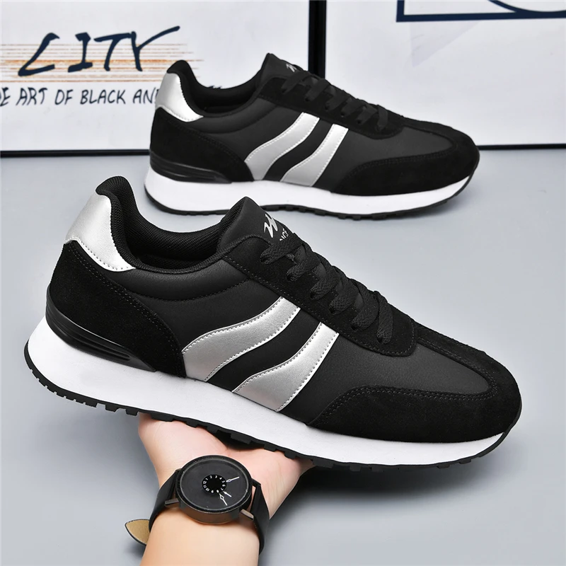 Мужские весенние новые высокие туфли для папы на толстой подошве, противоскользящая и износостойкая спортивная обувь, мужская модная повседневная модная обувь
Мужские весенние новые высокие туфли для папы на толстой подошве, противоскользящая и износостойкая спортивная обувь, мужская модная повседневная модная обувь