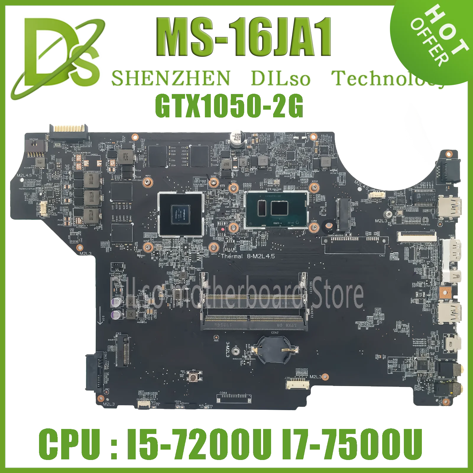 Материнская плата Kefu MS-16JA1 подходит для материнской платы MSI MS-16JA1I5-7200U GTX1050 100%, тестирование и доставка
Материнская плата Kefu MS-16JA1 подходит для материнской платы MSI MS-16JA1I5-7200U GTX1050 100%, тестирование и доставка