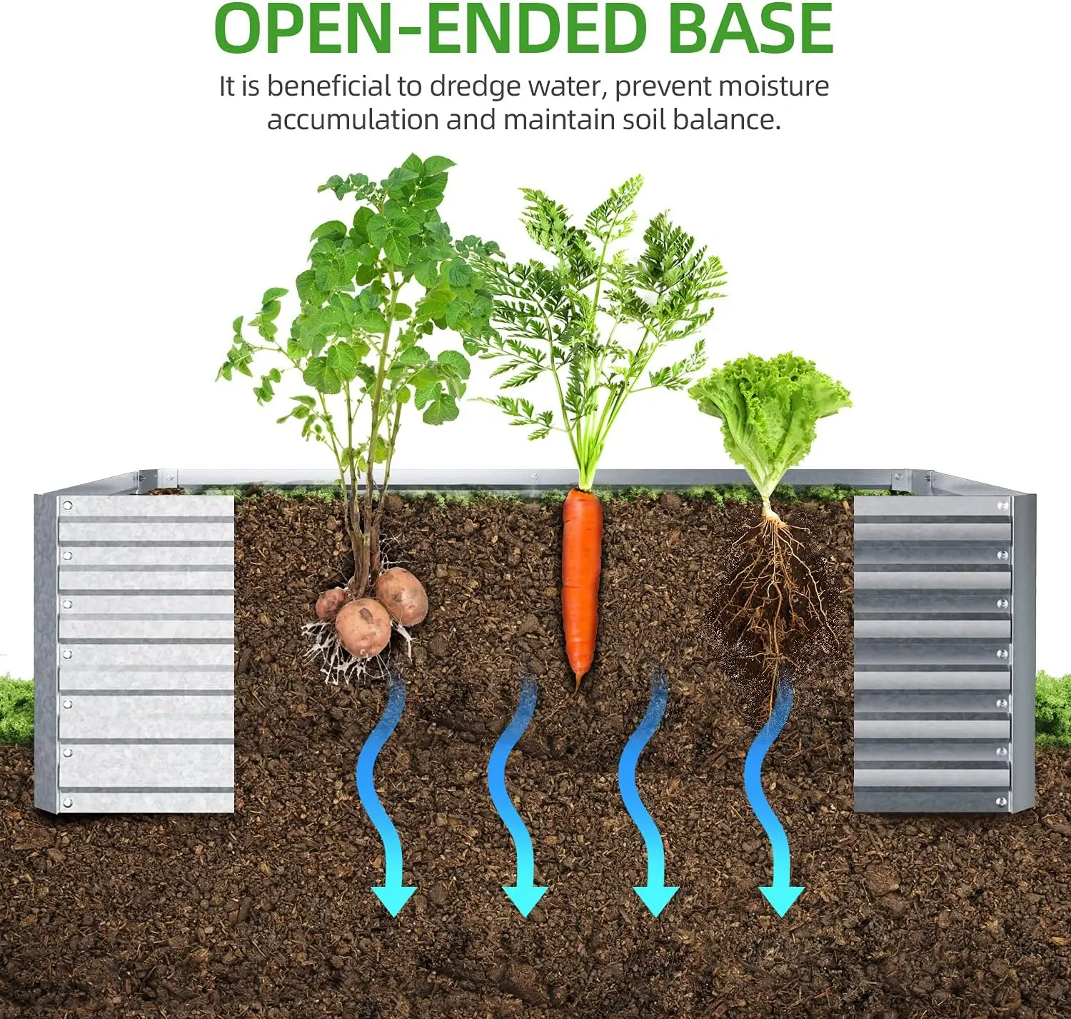 Metal Raised Garden Beds for Vegetables, 6x3x1.9 FT Heightened Extra-Large Reinforced Galvanized Steel Raised Boxes
Metal Raised Garden Beds for Vegetables, 6x3x1.9 FT Heightened Extra-Large Reinforced Galvanized Steel Raised Boxes