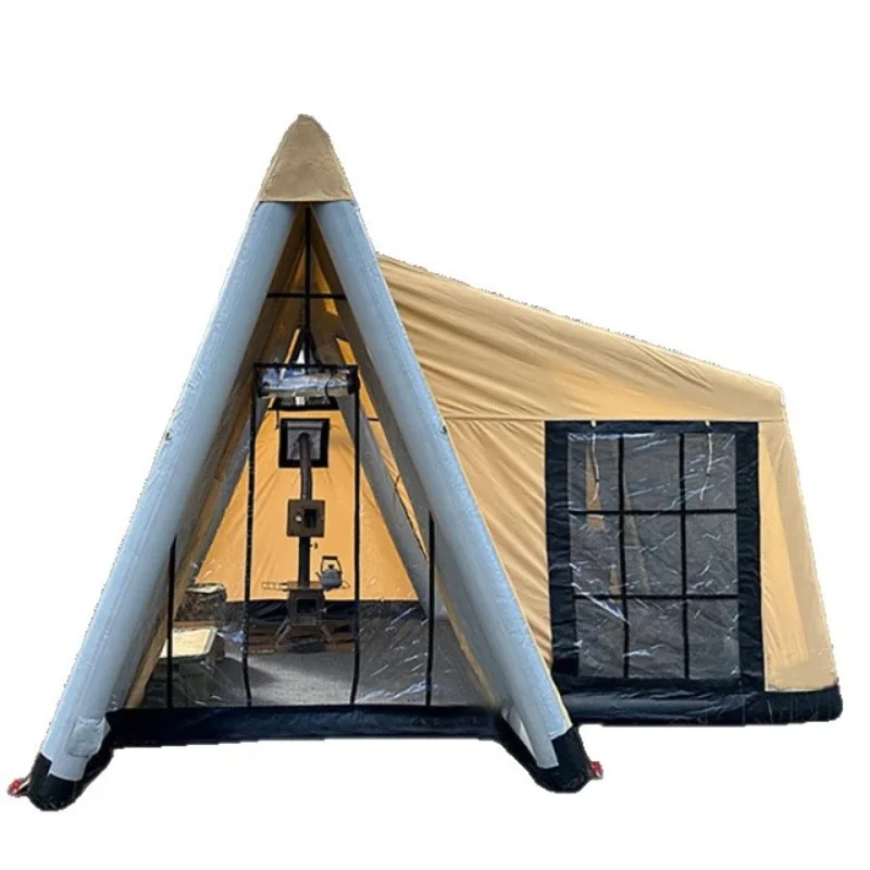 Outdoor sunscreen khaki new inflatable tent large space quick open cold resistant firewood stove inflatable tent
Outdoor sunscreen khaki new inflatable tent large space quick open cold resistant firewood stove inflatable tent
