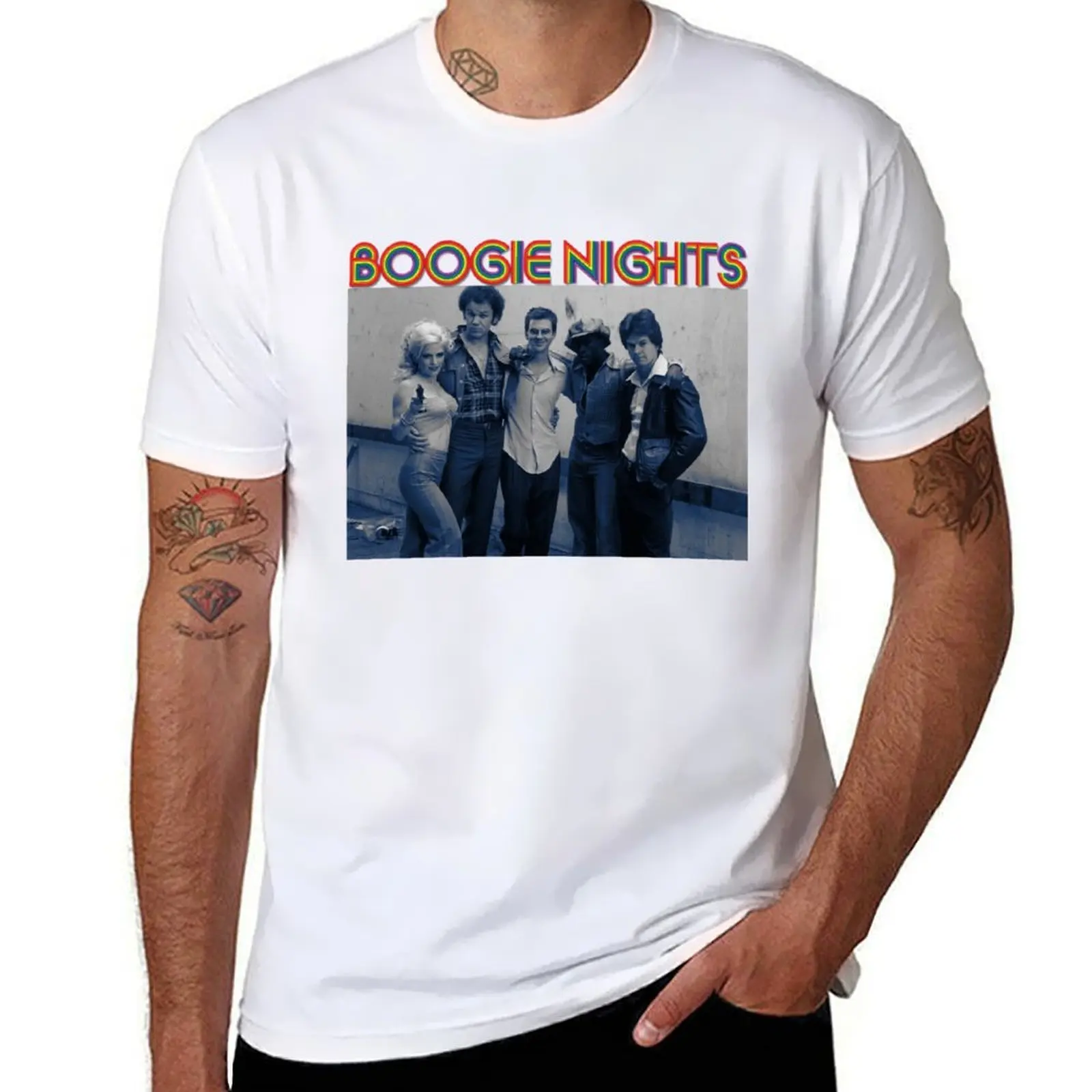 Футболка Boogie Nights, футболки из 100% хлопка, мужские футболки из хлопка 
Футболка Boogie Nights, футболки из 100% хлопка, мужские футболки из хлопка