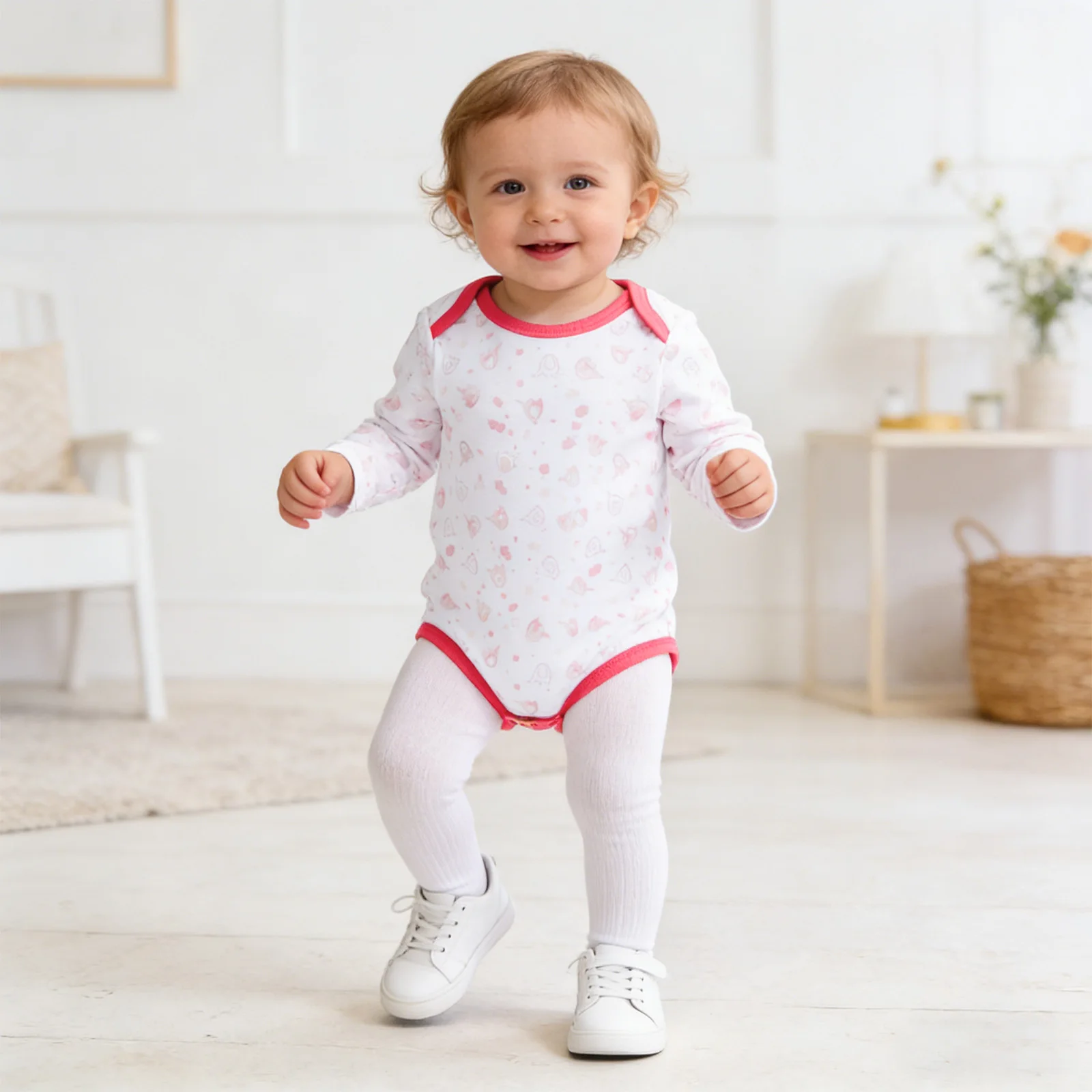 Комплект из 3 предметов для новорожденных мальчиков и девочек: боди с длинным рукавом, круглым вырезом и милым принтом, одежда для дома и сна
Комплект из 3 предметов для новорожденных мальчиков и девочек: боди с длинным рукавом, круглым вырезом и милым принтом, одежда для дома и сна