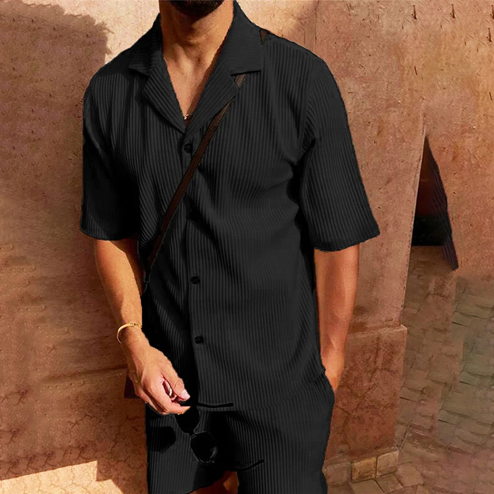 Short Sleeve Shirt Set Men Corduroy Shorts Brand New Casual Style Lapel Neckline Polyester Fabric Regular Clothing Length
Short Sleeve Shirt Set Men Corduroy Shorts Brand New Casual Style Lapel Neckline Polyester Fabric Regular Clothing Length