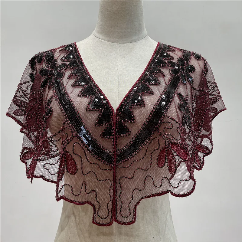 Retro Embroidered Sequined Beaded Dress Shawl Party Evening Cheongsam Outer Coat Women's Short Top
Retro Embroidered Sequined Beaded Dress Shawl Party Evening Cheongsam Outer Coat Women's Short Top