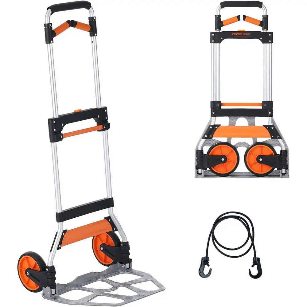 Heavy-Duty Telescoping Hand Truck with 309 lbs Capacity and Durable Trolley for Home, Office, and Travel
Heavy-Duty Telescoping Hand Truck with 309 lbs Capacity and Durable Trolley for Home, Office, and Travel