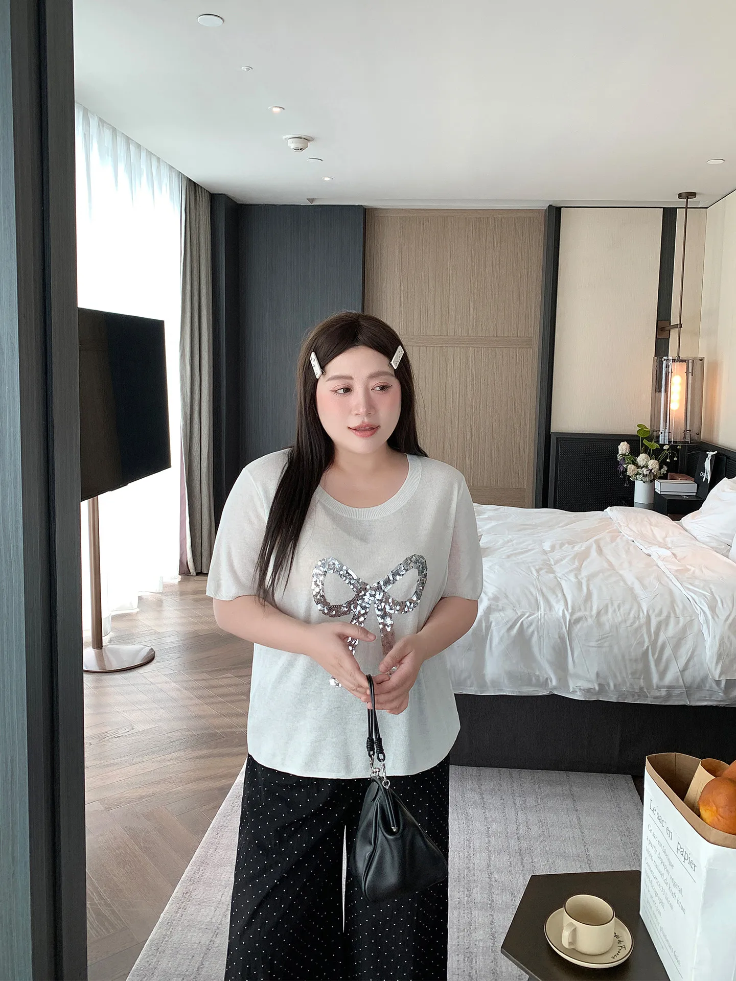 iny Sequin Knitwear Summer New Arrival Thin Knot Bright Sparkle ort Sve plus Size Women's Casual Sle Top
iny Sequin Knitwear Summer New Arrival Thin Knot Bright Sparkle ort Sve plus Size Women's Casual Sle Top